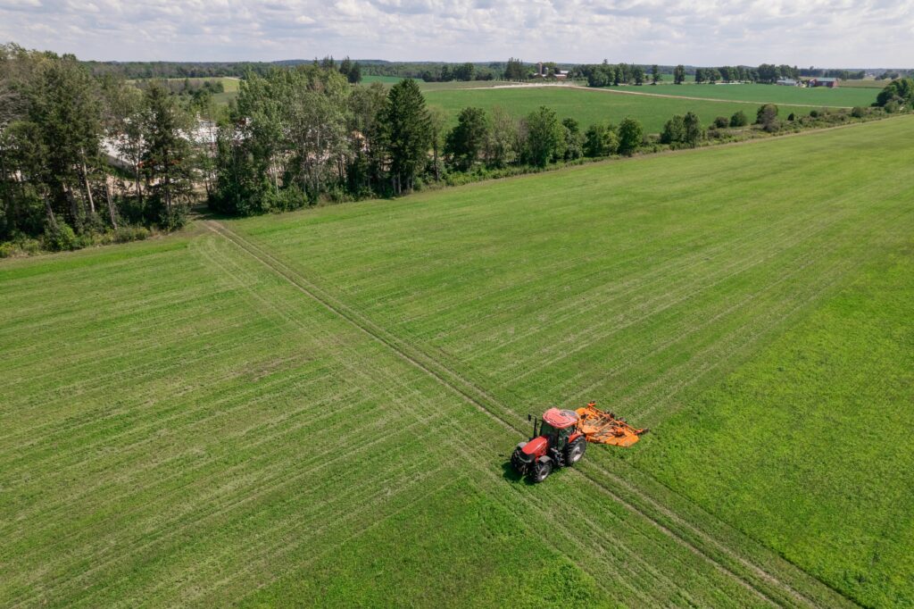 Tractor in a field
