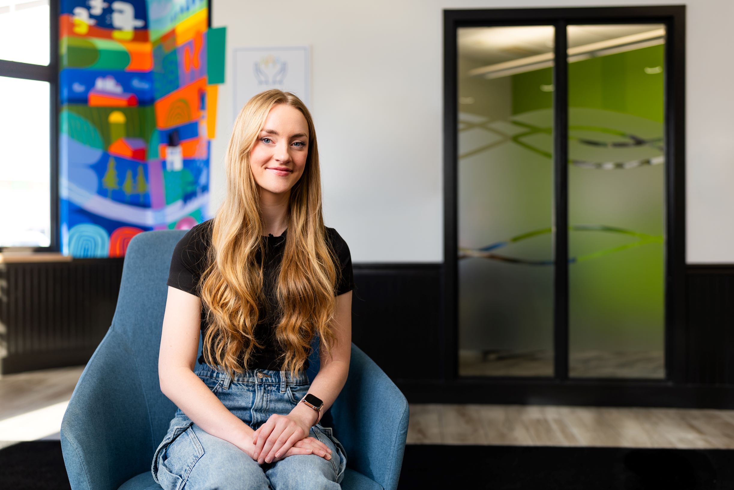 Young student sitting in a Libro branch