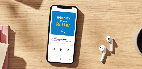 Money Made Better podcast on phone
